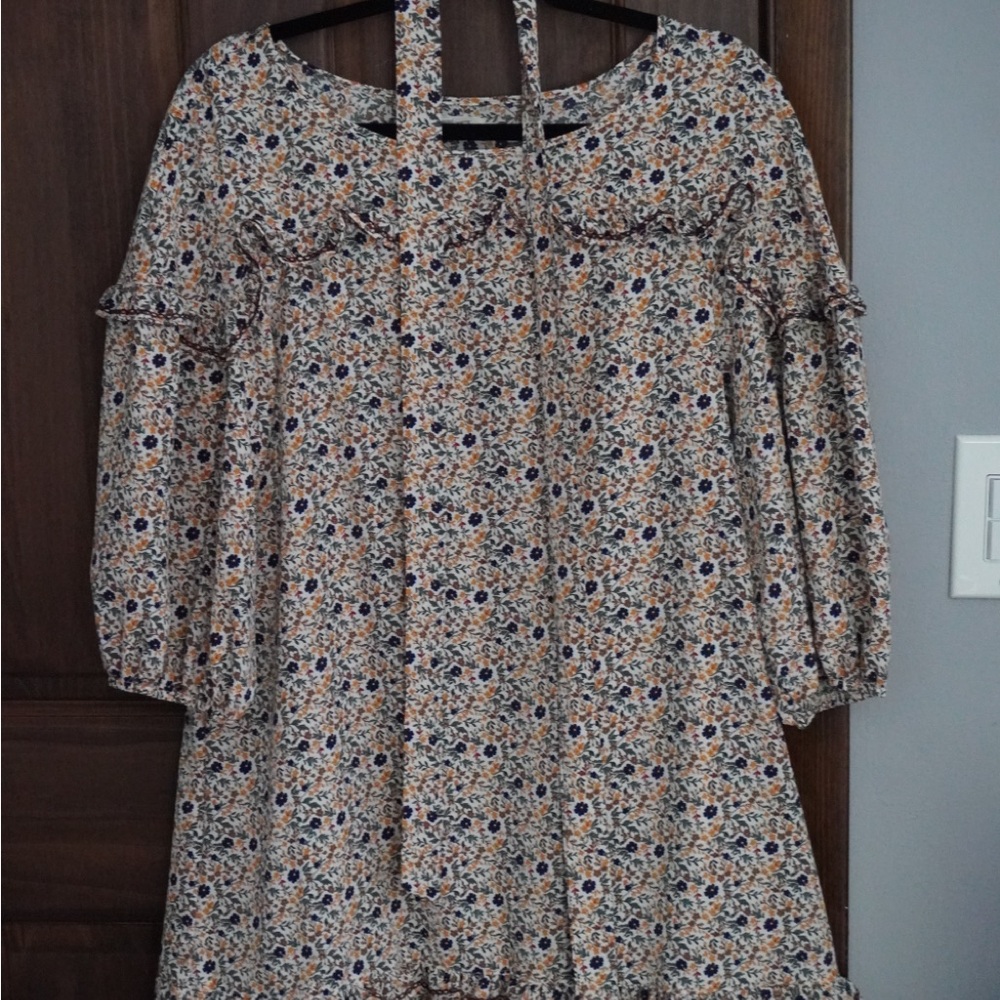 Floral long sleeve dress